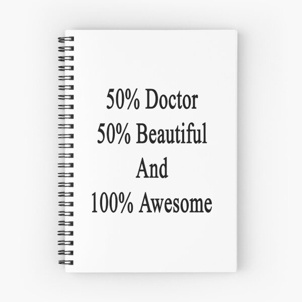 Item preview, 50% Doctor 50% Beautiful And 100% Awesome designed and sold by supernova23.