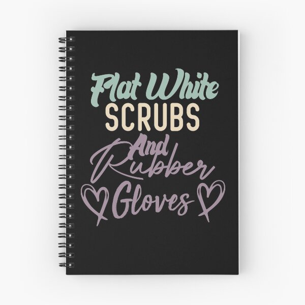 Item preview, Flat White Scrubs And Rubber Gloves Nurse Gift designed and sold by medbdj.