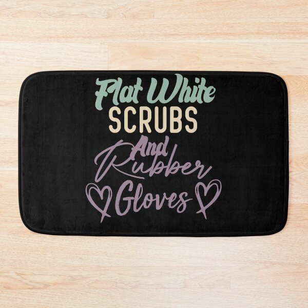 Item preview, Flat White Scrubs And Rubber Gloves Nurse Gift designed and sold by medbdj.