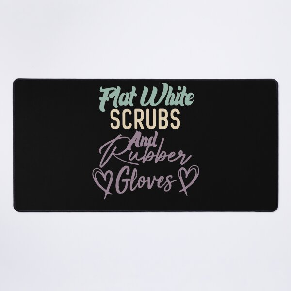 Item preview, Flat White Scrubs And Rubber Gloves Nurse Gift designed and sold by medbdj.