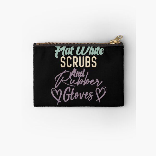 Item preview, Flat White Scrubs And Rubber Gloves Nurse Gift designed and sold by medbdj.