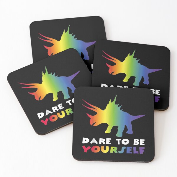 Item preview,  Lgbt Dinosaur Dare Yourself Gay Lesbian Dino designed and sold by paudels.