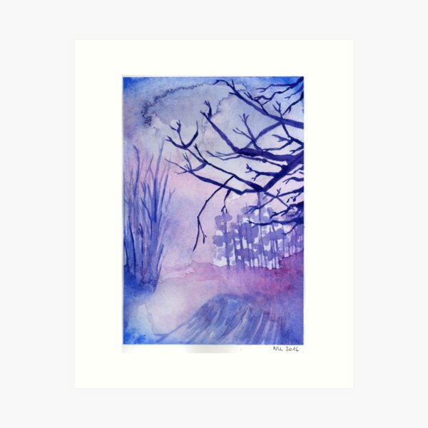 Forêt d'hiver Impression artistique