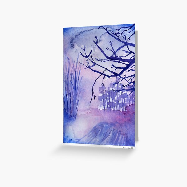 Forêt d'hiver Carte de vœux
