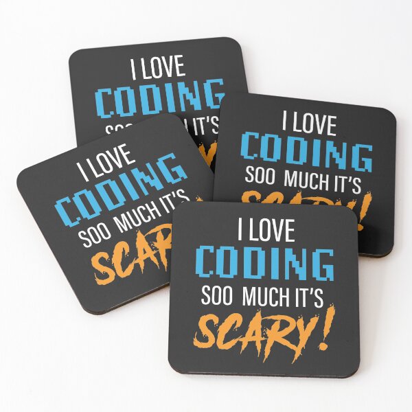 Item preview, I Love coding soo much it's scary! designed and sold by Code  Monkeys.