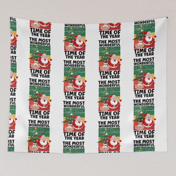 Item preview, THE MOST WONDERFUL TIME OF THE YEAR, SANTA CLAUS IS COMING, SANTA GIFT, MERRY XMAS, designed and sold by R B Chrystal.