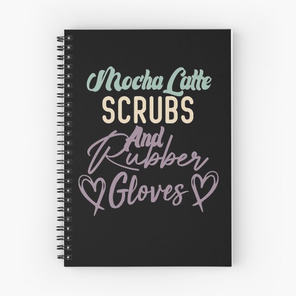 Item preview, Mocha Latte Scrubs And Rubber Gloves Nurse Gift designed and sold by medbdj.