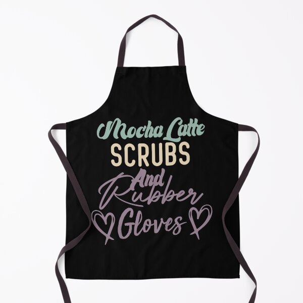 Item preview, Mocha Latte Scrubs And Rubber Gloves Nurse Gift designed and sold by medbdj.