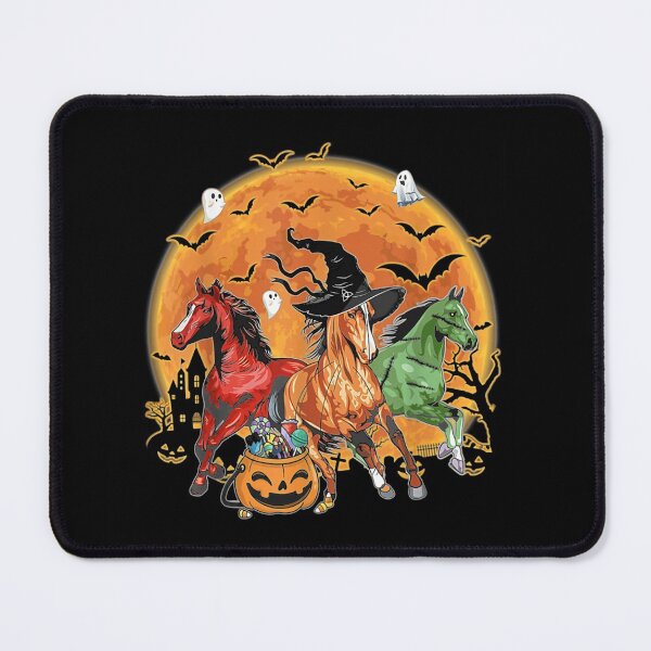 Item preview, Horse Halloween Horse Witch Horse Zombie Horse Moon designed and sold by Holvasterlund.