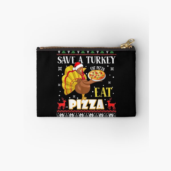 Item preview,  Turkey Save Eat Pizza Ugly Thanksgiving Vegan designed and sold by paudels.