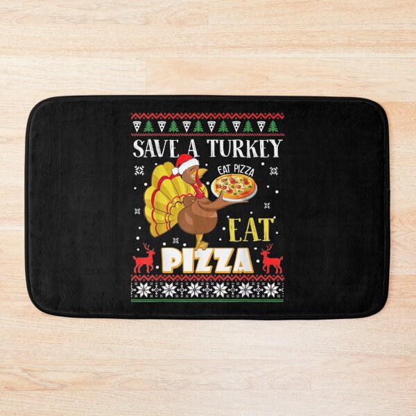 Item preview,  Turkey Save Eat Pizza Ugly Thanksgiving Vegan designed and sold by paudels.