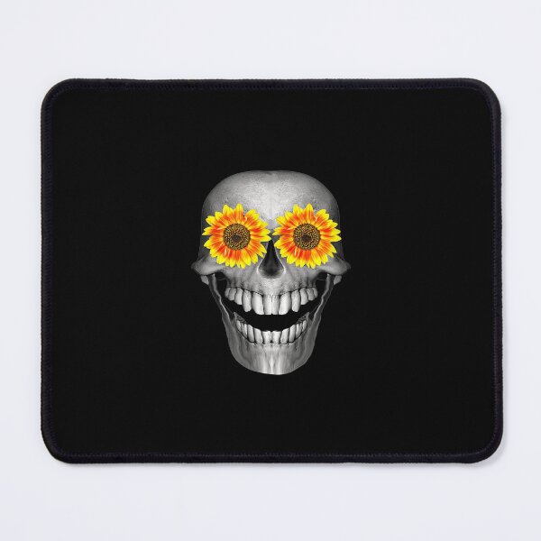 Item preview, Smiling Skull With Sunflower Eyes designed and sold by paudels.