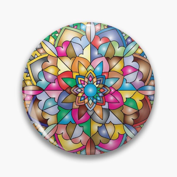 Item preview, Multicolored illustration of mandala flower, Mandala Art Coloring book, meditation, mandala, miscellaneous. designed and sold by Senior-Kuzmin.