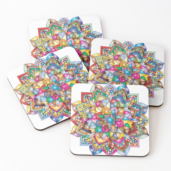 Item preview, Multicolored illustration of mandala flower, Mandala Art Coloring book, meditation, mandala, miscellaneous. designed and sold by Senior-Kuzmin.