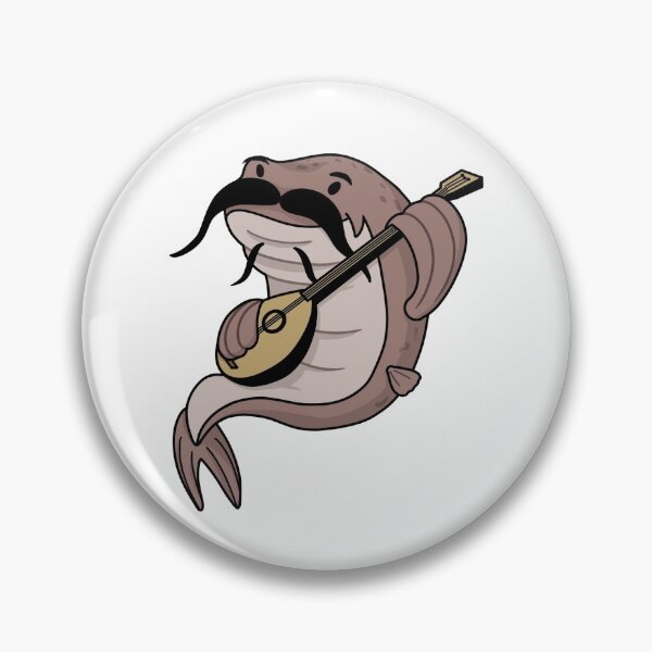 Item preview, catfish musician cartoon designed and sold by Ashleysnook.