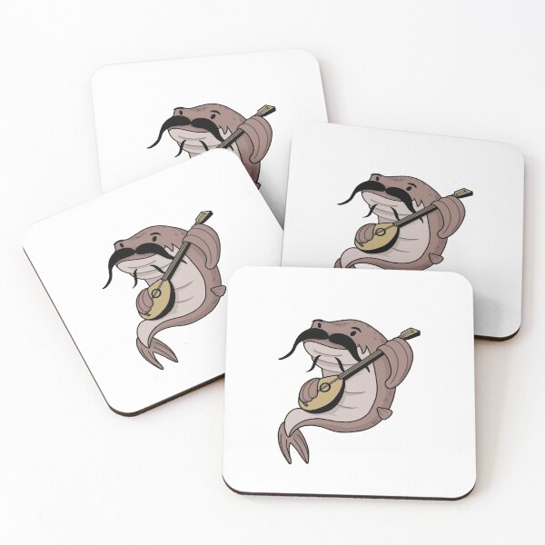 Item preview, catfish musician cartoon designed and sold by Ashleysnook.