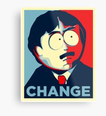 Randy Marsh for president Change Metal Print