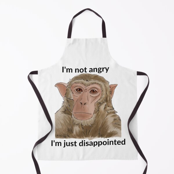Item preview, Not Angry, Just Disappointed - Sad Monkey designed and sold by BunnyBizarre.