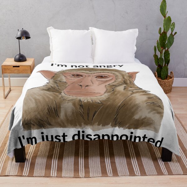 Item preview, Not Angry, Just Disappointed - Sad Monkey designed and sold by BunnyBizarre.