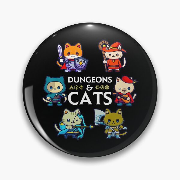 Item preview, Dungeons and Cats RPG D20 Dice Nerdy Fantasy Gamer Cat Gift designed and sold by PhuongTran909.