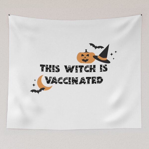 Item preview, This Witch is Vaccinated designed and sold by cafelab.