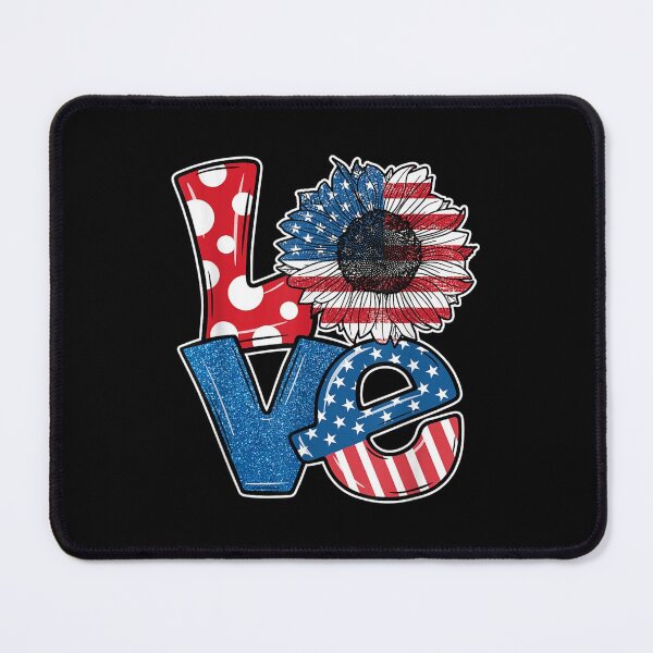 Item preview, Love Sunflower American Flag 4th July Patriotic designed and sold by bessiey23.