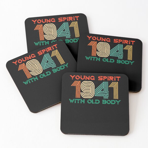 Item preview, 80th Birthday, Young Spirit with Old Body Shirt, Vintage 1941 Shirt, 80th Birthday Gift for Women designed and sold by VibesTraining.