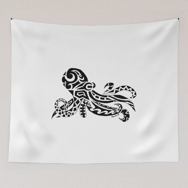 Aperçu de l'œuvre Octopus Tribal Design créée et vendue par KitayamaDesigns.