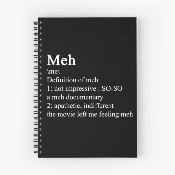 Item preview, Meh - definition designed and sold by ValentinaHramov.