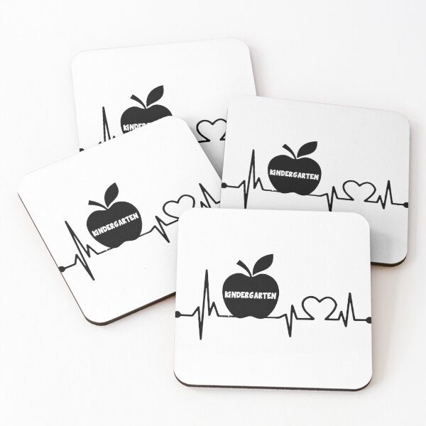Item preview, KINDERGARTEN HEARTBEAT BLACK designed and sold by bestteez.