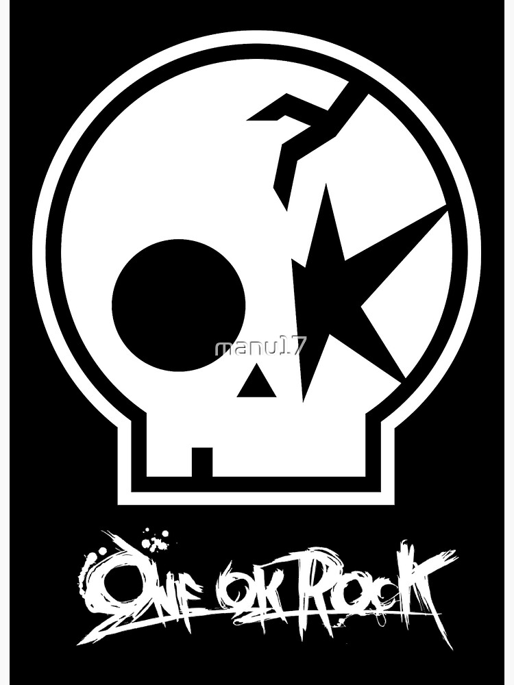 One Ok Rock Logo Blanco Art Board Print By Manu17 Redbubble