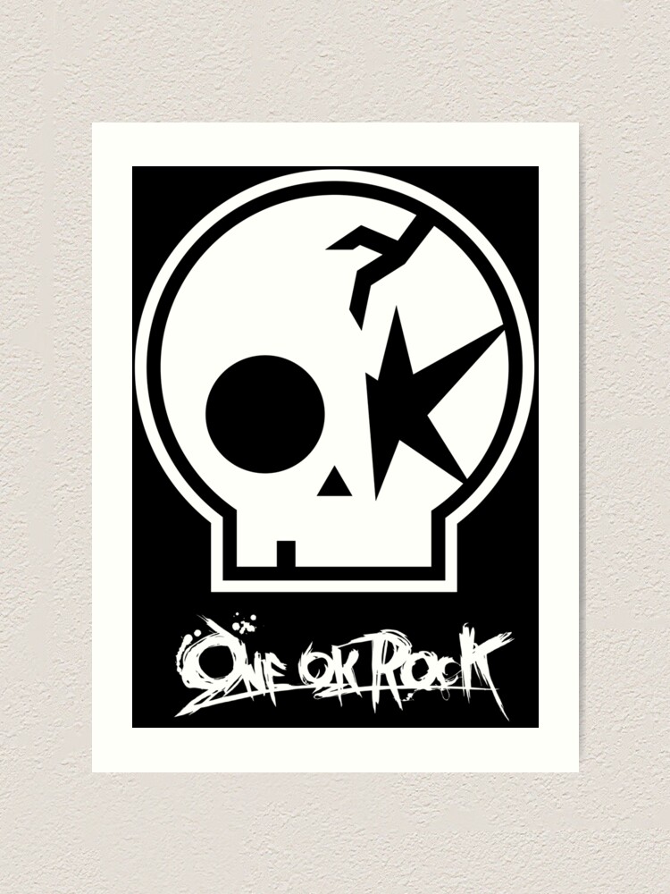 One Ok Rock Logo Blanco Art Print For Sale By Manu17 Redbubble