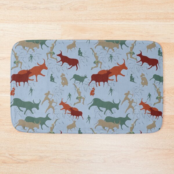 Item preview, Playful African outdoors scenery in a simplistic modern repeat print designed and sold by NadineMay.