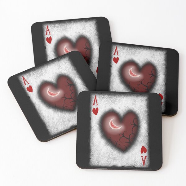 Item preview, Ace of Hearts with Moon designed and sold by DeneboArt.