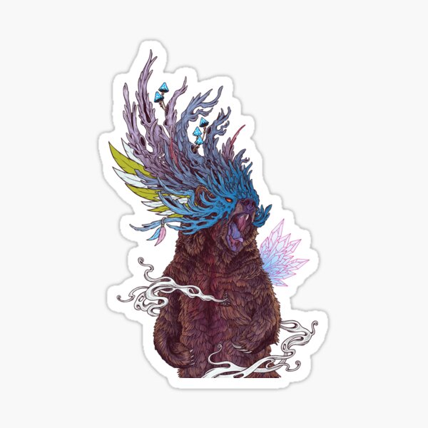 Journeying Spirit (Bear) Sticker