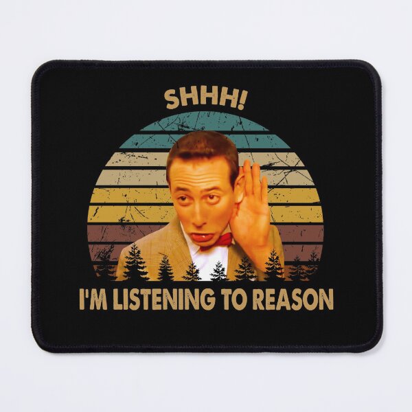 Item preview, Retro Pee-wee's Big Adventure Films - Shhh! I'm Listening To Reason designed and sold by MarkAnna3.
