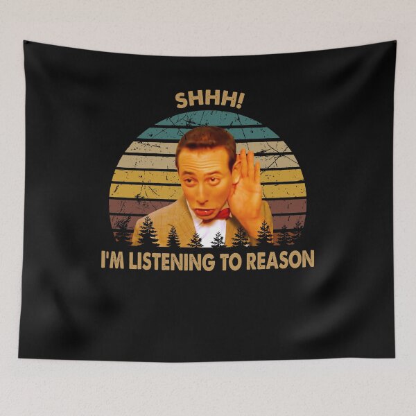 Item preview, Retro Pee-wee's Big Adventure Films - Shhh! I'm Listening To Reason designed and sold by MarkAnna3.