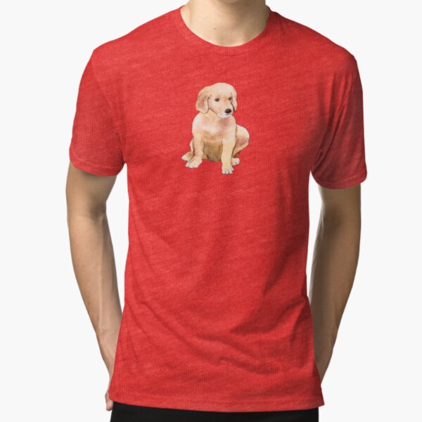 Golden Puppy Tri-blend T-Shirt