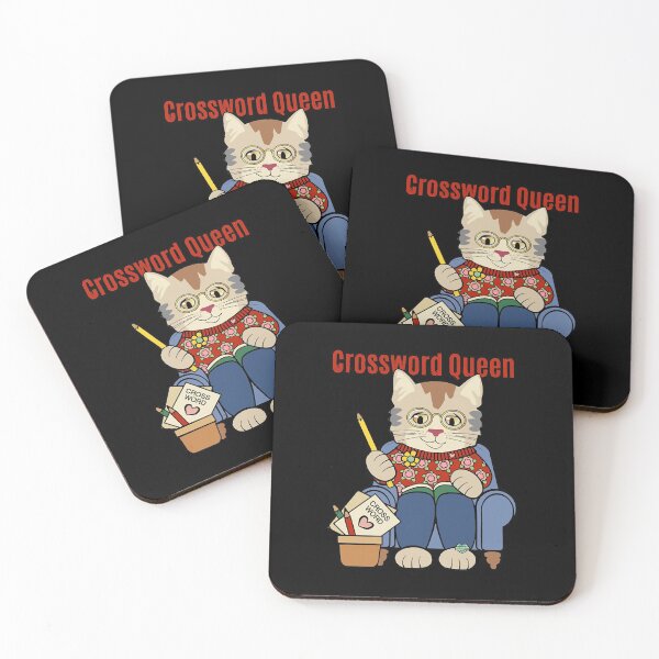 Item preview, Crossword Queen Cute Cat Word Puzzle Game  designed and sold by douglashold.