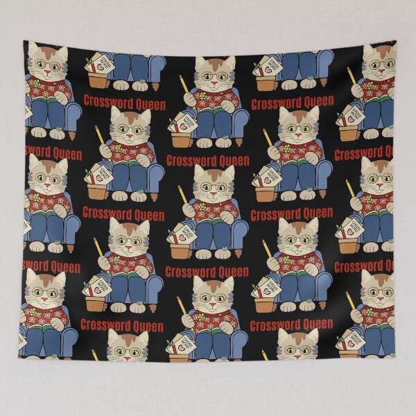 Item preview, Crossword Queen Cute Cat Word Puzzle Game  designed and sold by douglashold.