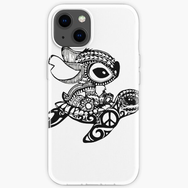 Stitch ride turtle iPhone Soft Case