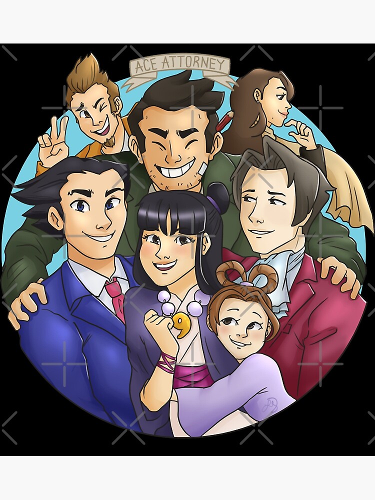 Ace attorney characters active Greeting Card for Sale by