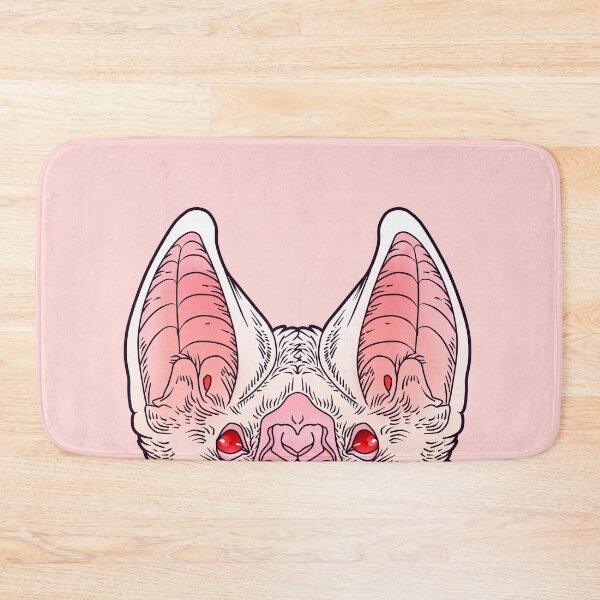 Item preview, Cute But Creepy Albino Vampire Bat Face designed and sold by Ryuvhiel.