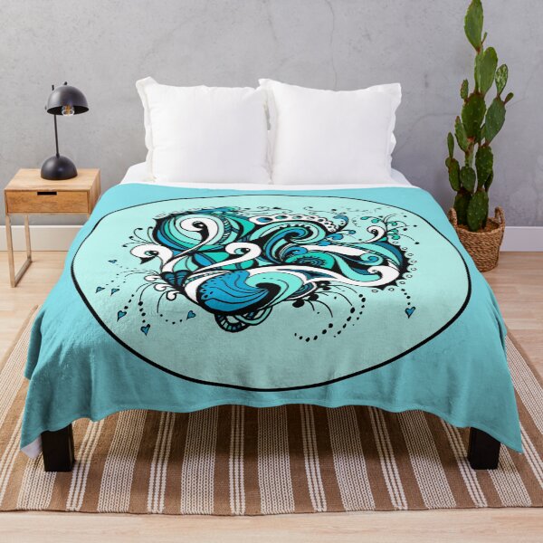 Item preview, Swans Aussie Tangle in Blue designed and sold by Heatherian.