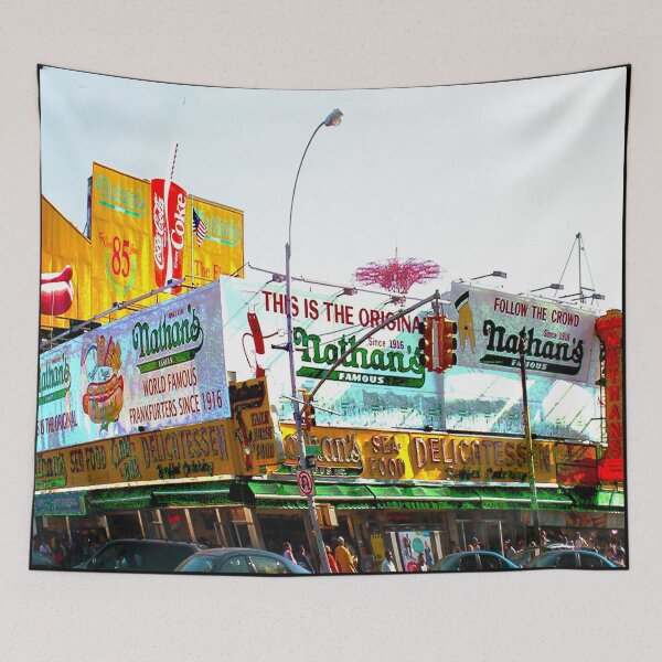 Item preview, Nathan's, Coney Island, Brooklyn, NY designed and sold by Ellen Turner.