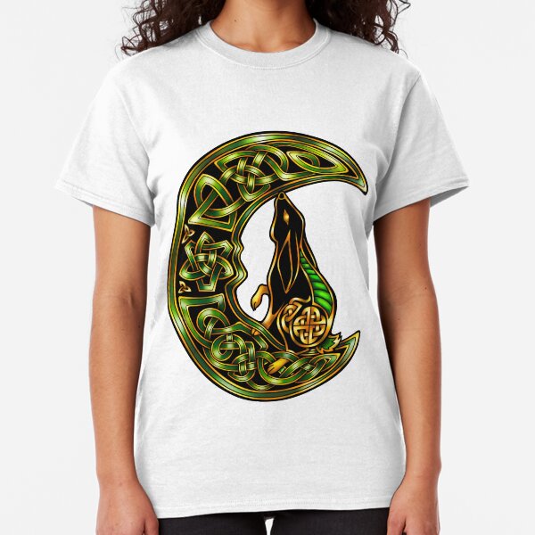 Black Celtic Hare Classic T-Shirt