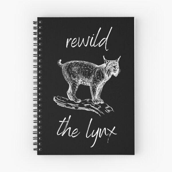 Item preview, Rewild the Lynx Rewilding Conservation (White Text) designed and sold by chloeinca.