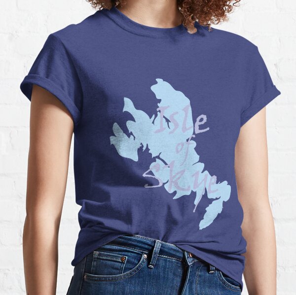 Isle of Skye Map with text Classic T-Shirt