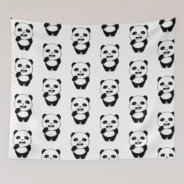 Item preview, Kawaii panda standing upright funny drawing designed and sold by t335.