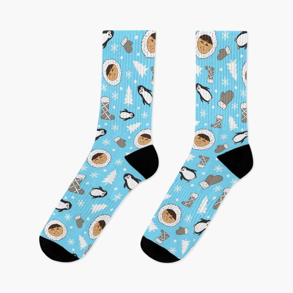 Item preview, Cute Inuit Eskimo Arctic Christmas Pattern designed and sold by HotHibiscus.